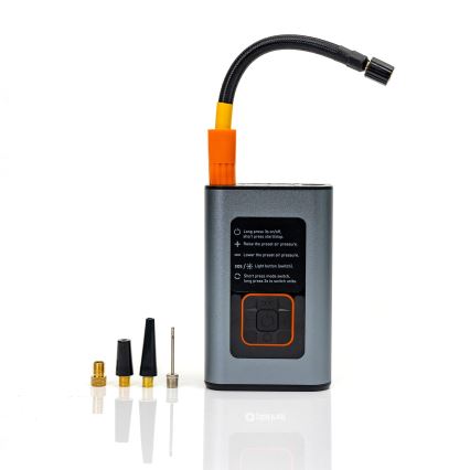 LED Цифров джобен компресор 3в1 4000 mAh 5W черен