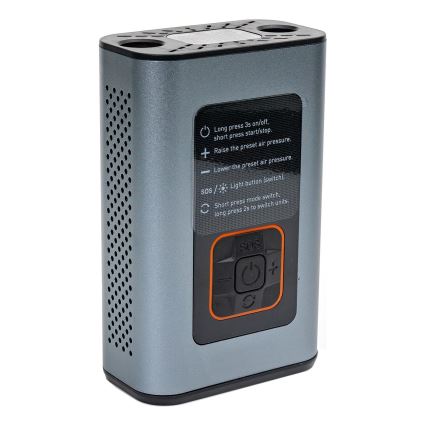 LED Цифров джобен компресор 3в1 4000 mAh 5W черен