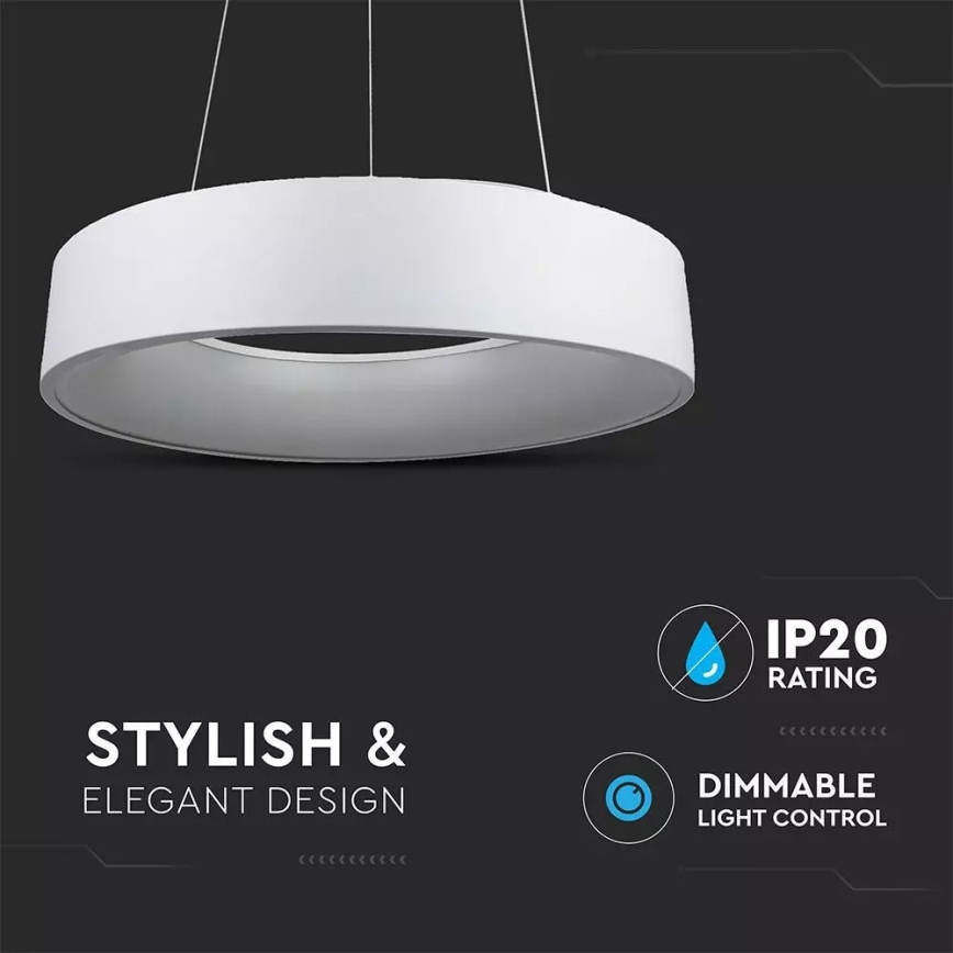 LED Демируем полилей на въже 1xLED/20W/230V