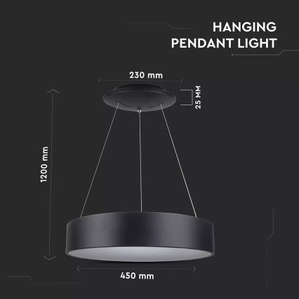 LED Демируем полилей на въже 1xLED/20W/230V