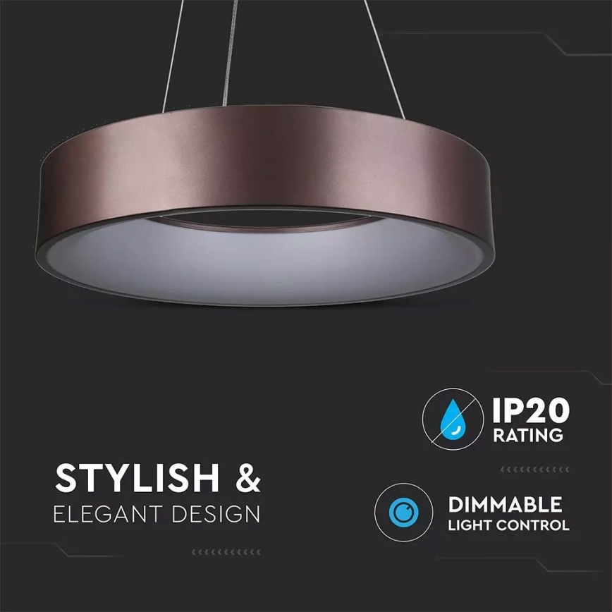 LED Демируем полилей на въже 1xLED/20W/230V