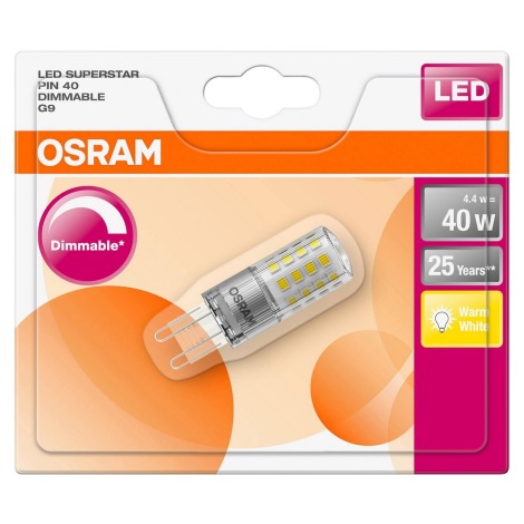 LED Демируема крушка G9/4,4W/230V 2700K - Osram