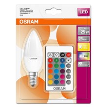 LED Демируема крушка RGB STAR E14/4,5W/230V 2700K – Osram
