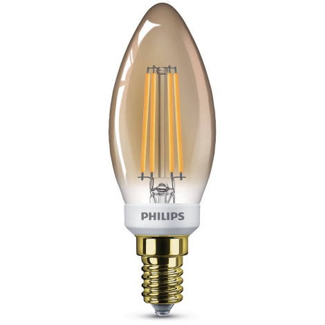 LED Демируема крушка VINTAGE Philips B35 E14/5W/230V 2200K