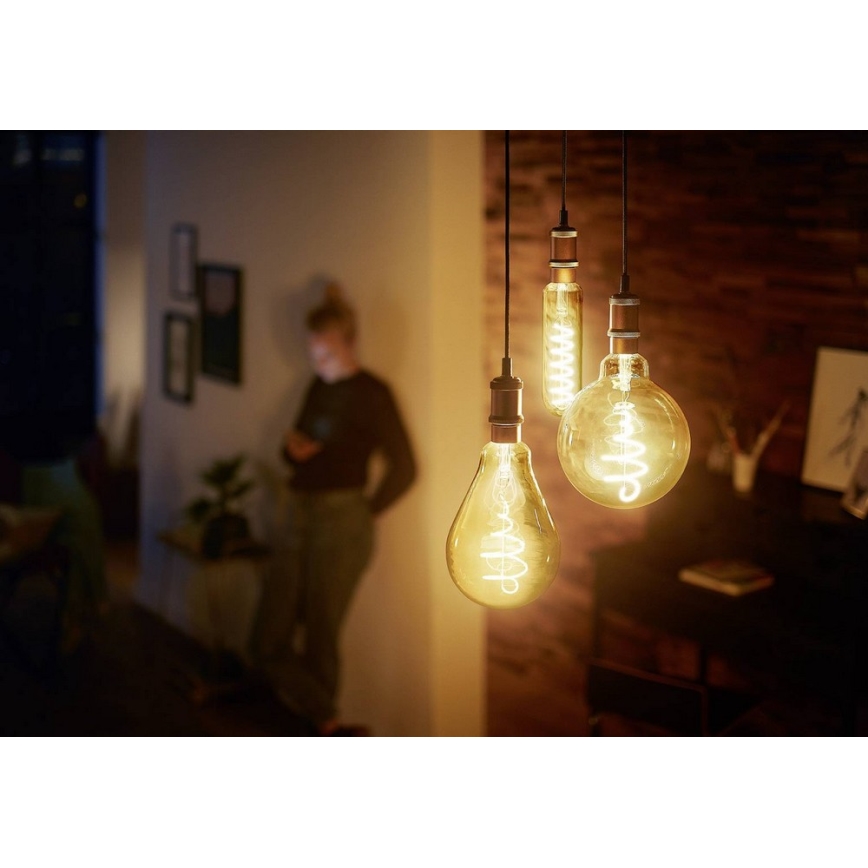 LED Демируема крушка VINTAGE Philips T65 E27/6,5W/230V 2000K