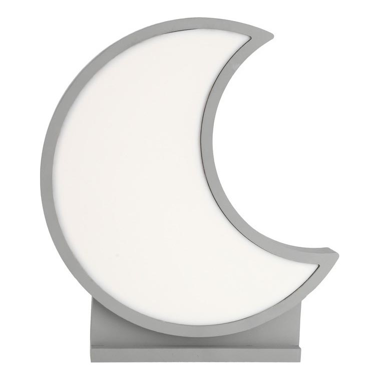 LED Детска маса лампа MOON LED/12W/230V сива
