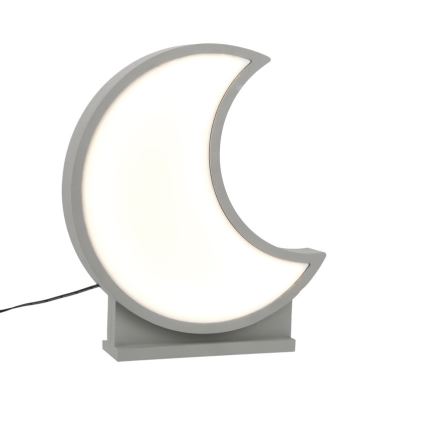 LED Детска маса лампа MOON LED/12W/230V сива