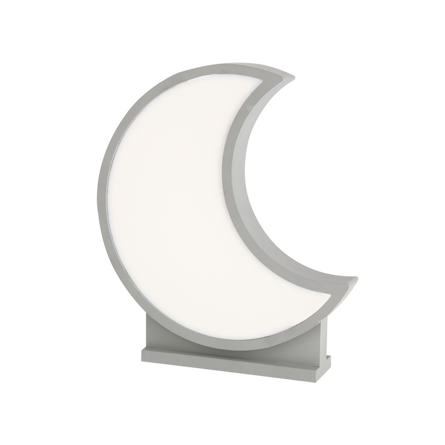 LED Детска маса лампа MOON LED/12W/230V сива