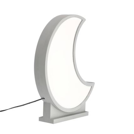 LED Детска маса лампа MOON LED/12W/230V сива