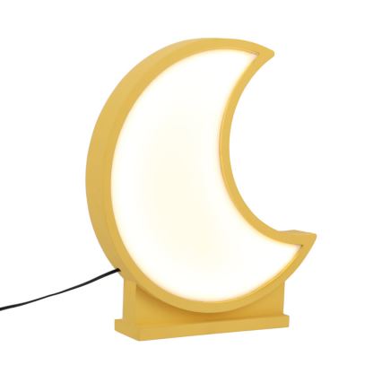 LED Детска маса лампа MOON LED/12W/230V жълта