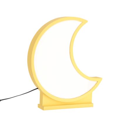 LED Детска маса лампа MOON LED/12W/230V жълта