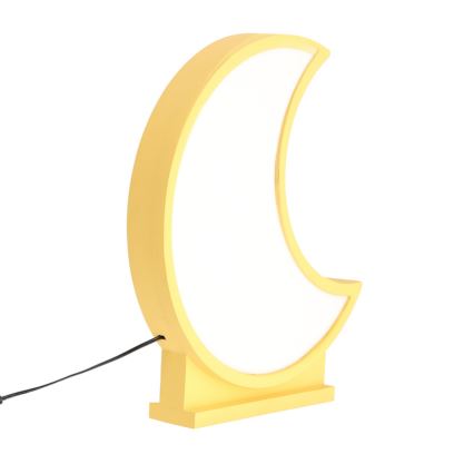 LED Детска маса лампа MOON LED/12W/230V жълта