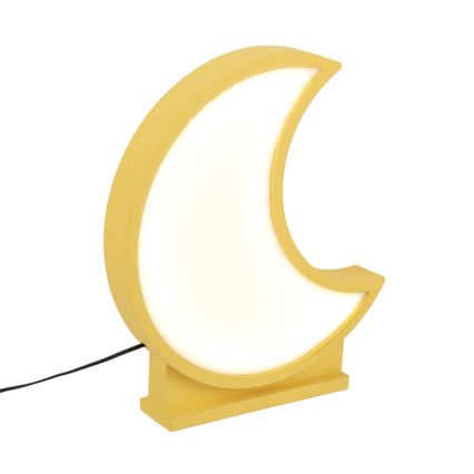 LED Детска маса лампа MOON LED/12W/230V жълта