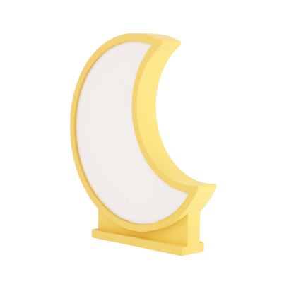 LED Детска маса лампа MOON LED/12W/230V жълта