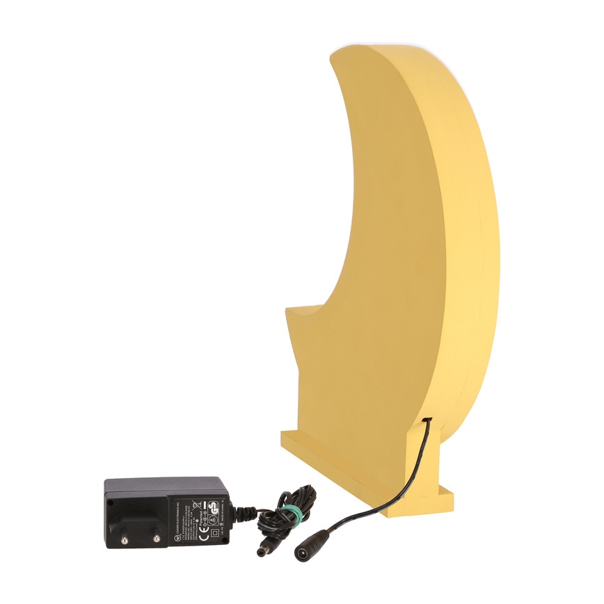 LED Детска маса лампа MOON LED/12W/230V жълта
