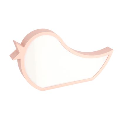 LED Детска настолна лампа BIRD LED/12W/230V розова