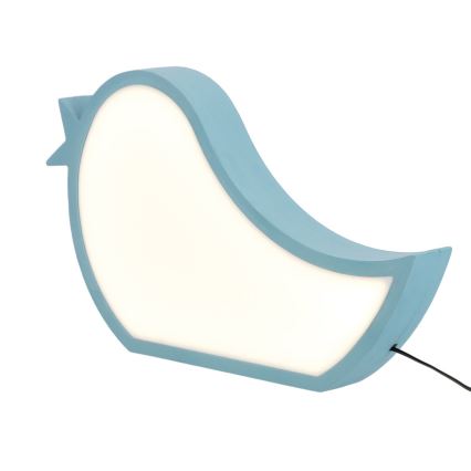 LED детска настолна лампа BIRD LED/12W/230V синя