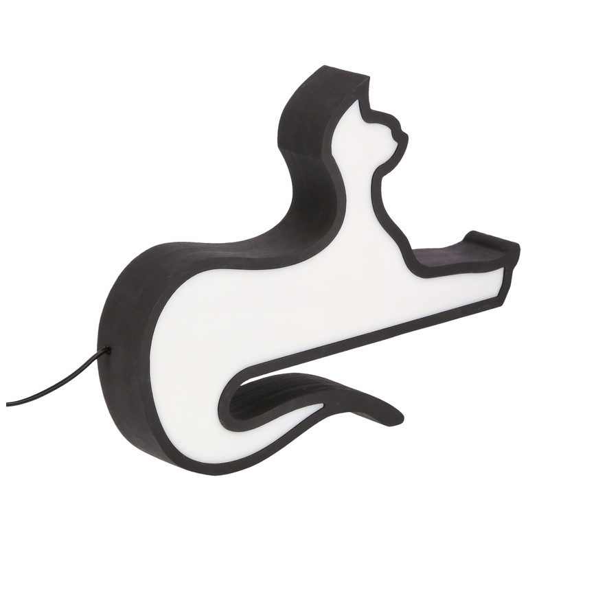 LED детска настолна лампа CAT LED/13W/230V черна