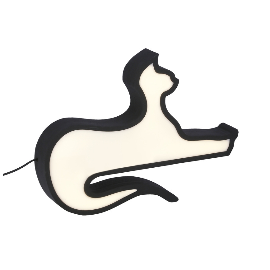 LED детска настолна лампа CAT LED/13W/230V черна