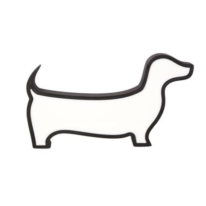 LED Детска настолна лампа DOG LED/12W/230V черна