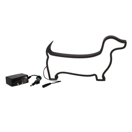 LED Детска настолна лампа DOG LED/12W/230V черна