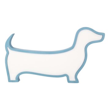 LED детска настолна лампа DOG LED/12W/230V синя