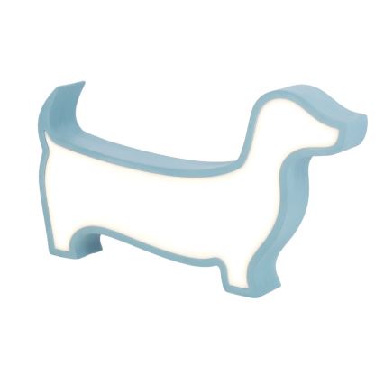 LED детска настолна лампа DOG LED/12W/230V синя