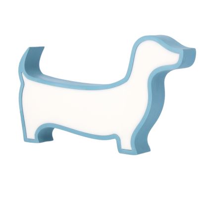 LED детска настолна лампа DOG LED/12W/230V синя