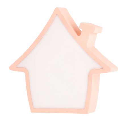 LED Детска настолна лампа HOUSE LED/10W/230V розова