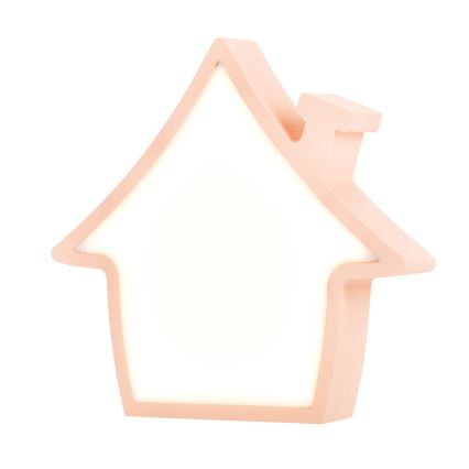 LED Детска настолна лампа HOUSE LED/10W/230V розова