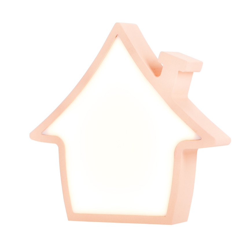 LED Детска настолна лампа HOUSE LED/10W/230V розова