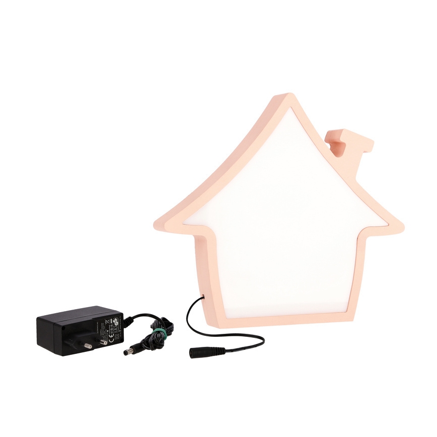 LED Детска настолна лампа HOUSE LED/10W/230V розова