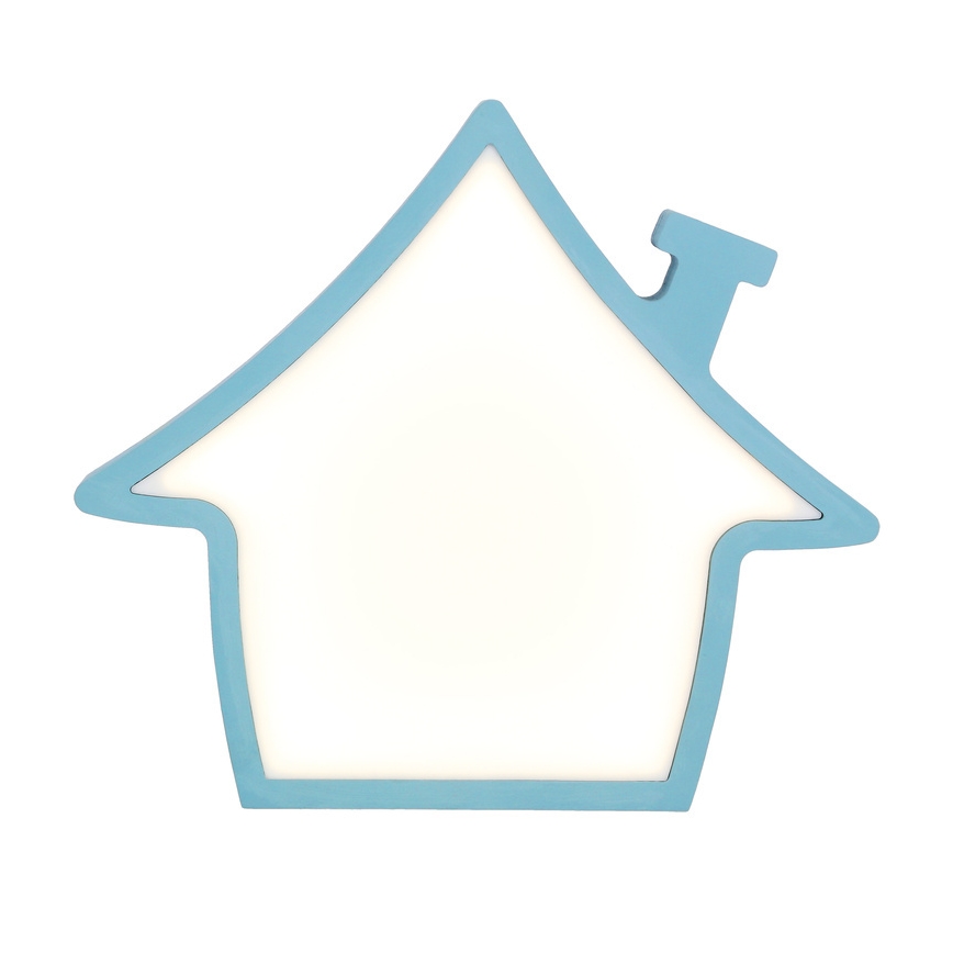 LED детска настолна лампа HOUSE LED/10W/230V синя