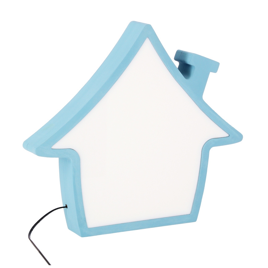 LED детска настолна лампа HOUSE LED/10W/230V синя
