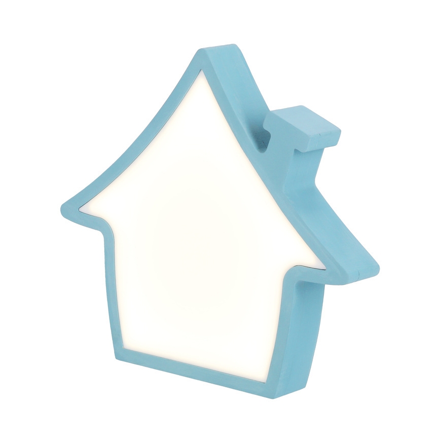 LED детска настолна лампа HOUSE LED/10W/230V синя