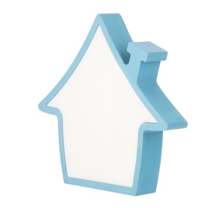 LED детска настолна лампа HOUSE LED/10W/230V синя