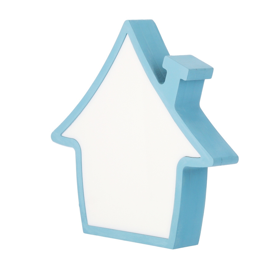 LED детска настолна лампа HOUSE LED/10W/230V синя