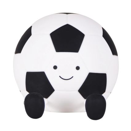 LED регулируема детска сензорна лампа FOOTBALL LED/2W/5V USB 1200 mAh бяла/черна