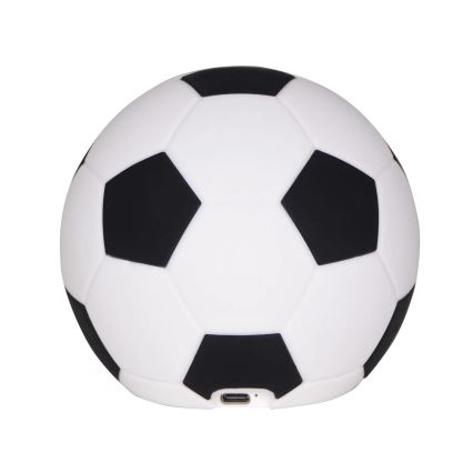 LED регулируема детска сензорна лампа FOOTBALL LED/2W/5V USB 1200 mAh бяла/черна
