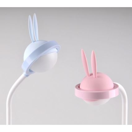 LED Детска сензорна лампа RABBIT LED/0,4W/5V 3000/6500K синя + USB