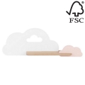 LED Детски аплик с рафт CLOUD LED/5W/230V бял/розов