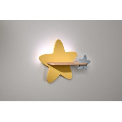 LED Детски аплик с рафт STAR LED/5W/230V - FSC сертифициран