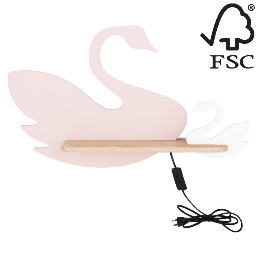 LED Детски аплик с рафт SWAN LED/5W/230V