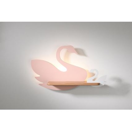 LED Детски аплик с рафт SWAN LED/5W/230V