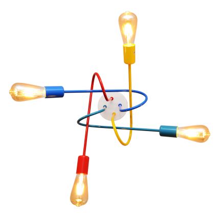 LED Детски полилей за прикрепяне OXFORD 4xE27/10W/230V