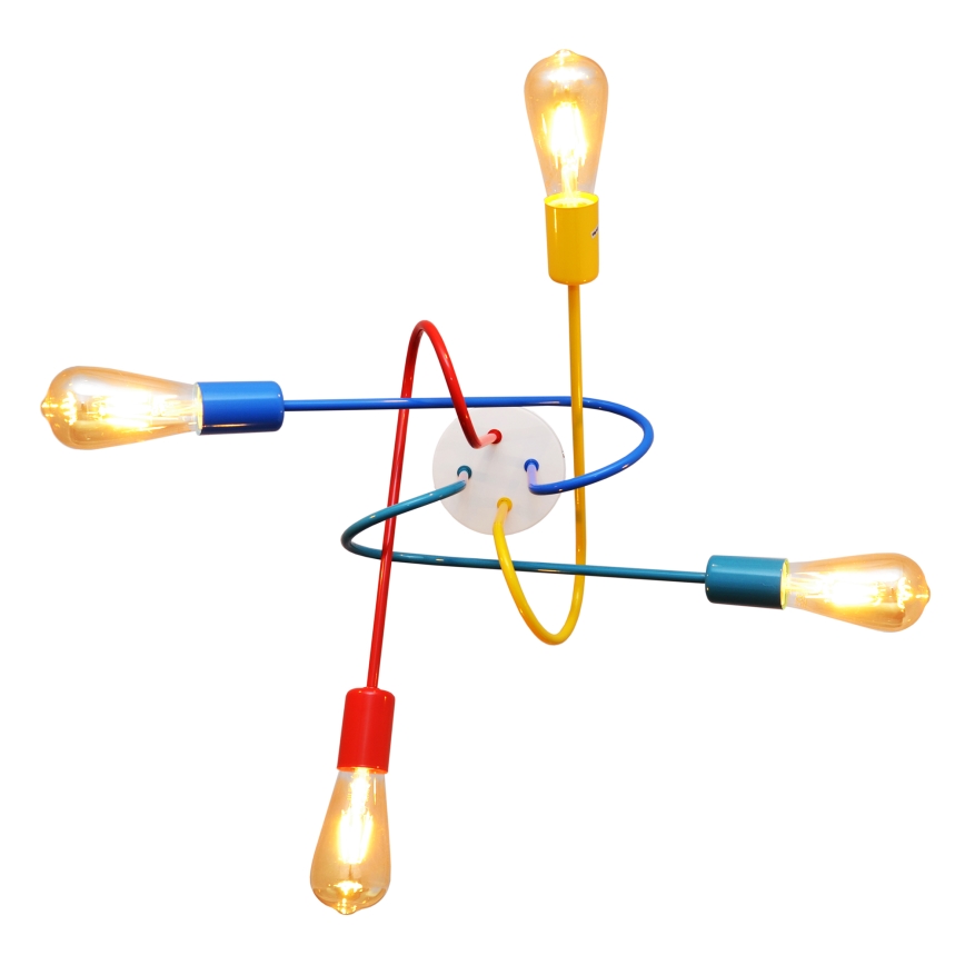 LED Детски полилей за прикрепяне OXFORD 4xE27/10W/230V