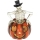 LED Декорация HALLOWEEN LED/2xLR44/топло бял скелет в тиква смола