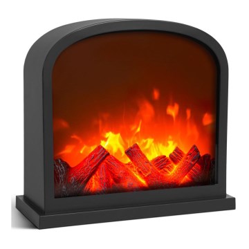 LED Декорация LED/3xC/5V камина 30x28 см