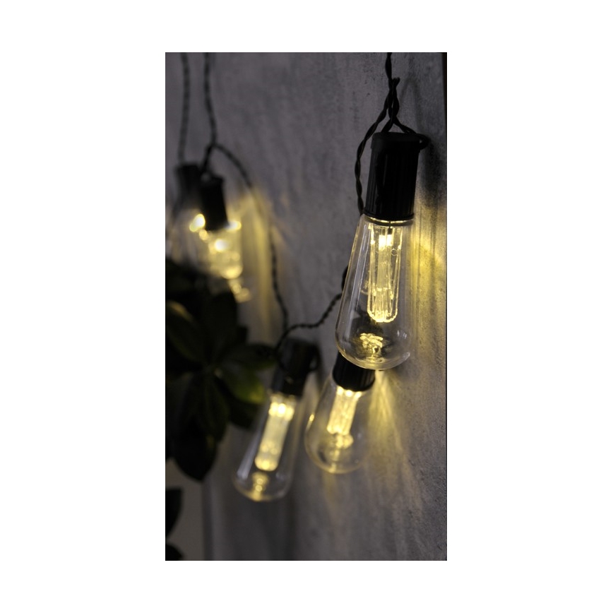 LED декоративна гирлянда EDISON 2,65 м 10xLED/2xAA