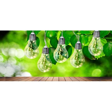 LED декоративна гирлянда SMOLDER 2,1 m 10xLED/2xAA